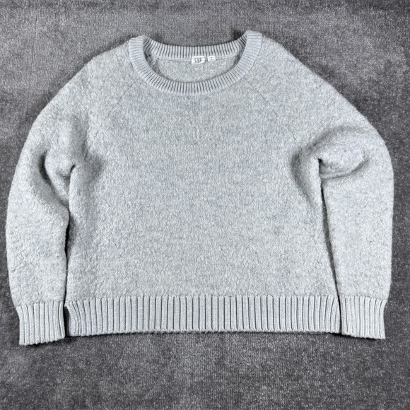 GAP Sweaters - Gap Sweater‎ Women's Medium Gray Wool Blend Crew Neck Thick Heavy Cozy